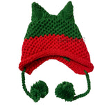 BomHCS Cute Fox Ears Beanie Winter Warm 100% Handmade Knit Hat - Livefree