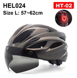 NEWBOLER Cycling Helmet Man Women LED Light Helmet Road Mountain Bike Helmet Lens For Riding Bicycle Sports Skateboard Scooter - Livefree