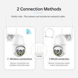 JOOAN 3MP 5MP PTZ WIFI IP Camera Audio CCTV Surveillance Outdoor 4X Digital Zoom Night Full Color Wireless Waterproof Security - Livefree