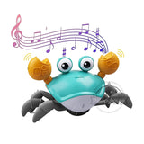Crawling Crab Baby Toys with Music LED Light Up Musical Toys for Toddler Automatically Avoid Obstacles Interactive Toys for Kids - Livefree