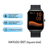 HAYLOU GST Smart Watch Men Women Watch Blood Oxygen Heart Rate Sleep Monitor 12 Sport Models Custom Watch Face Global Version - Livefree