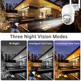 JOOAN 3MP 5MP PTZ WIFI IP Camera Audio CCTV Surveillance Outdoor 4X Digital Zoom Night Full Color Wireless Waterproof Security - Livefree