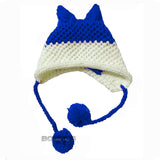 BomHCS Cute Fox Ears Beanie Winter Warm 100% Handmade Knit Hat - Livefree