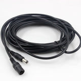 DC12V Power Extension Cable 2.1*5.5mm Connector Male To Female For CCTV Security Camera Black Color 16.5Feet 5M 10m power cable - Livefree