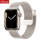 Strap For Apple watch ultra Band 7 49 45mm 40mm 38mm 42mm 41 44 mm Accessorie Magnetic Loop Metal for iWatch serie 7 4 5 6 se 3 - Livefree