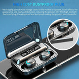 TWS Bluetooth Earphones 2200mAh Charging Box Wireless Headphone Fone Stereo Wireless Headset with Mic Sports Waterproof Earbuds - Livefree