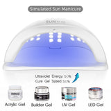 Nail Dryer LED Nail Lamp UV Lamp for Curing All Gel Nail Polish With Motion Sensing Manicure Pedicure Salon Tool - Livefree