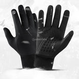 Waterproof Winter Warm Gloves Cycling Glove Anti-slip Thermal Fleece Touch Screen Glove Full-Finger Skiing Glove M- XL - Livefree