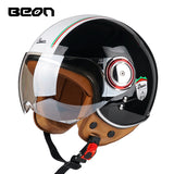 Capacete BEON 110B Motorcycle Scooter Helmet beon open face 3/4 motorbike jet vintage retro helmets Casco ECE Certification - Livefree