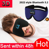 New 3D wireless music headphone sleep breathable smart eye mask Bluetooth headset call with mic for ios Android mac Dropshipping - Livefree