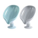 2PCS Suction Cup Soap dish For bathroom Shower Portable Leaf Soap Holder Plastic Sponge Tray For Kitchen Bathroom accessories - Livefree