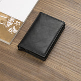 Customized Wallet 2022 Credit Card Holder Men Wallet RFID Aluminium Box Bank Card Holder Vintage Leather Wallet with Money Clips - Livefree