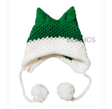 BomHCS Cute Fox Ears Beanie Winter Warm 100% Handmade Knit Hat - Livefree