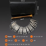 25 in 1 Mini Precision Screwdriver Magnetic Set Electronic Torx Screwdriver Opening Repair Tools Kit For iPhone Camera Watch PC - Livefree