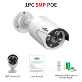 Hiseeu 5MP 3MP Audio IP Security Surveillance Camera POE H.265 Outdoor Waterproof IP66 CCTV Camera P2P Video Home for POE NVR - Livefree
