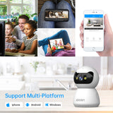 Jooan 5MP 3MP IP Camera 5G WiFi Baby Monitor Indoor Security Camera 2-Way Audio Color Night Vision Wireless Baby Camera - Livefree