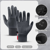 Hot Sale Winter Outdoor Sports Running Glove Warm Touch Screen Gym Fitness Full Finger Gloves For Men Women Knitted Magic Gloves - Livefree