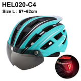 NEWBOLER Cycling Helmet Man Women LED Light Helmet Road Mountain Bike Helmet Lens For Riding Bicycle Sports Skateboard Scooter - Livefree