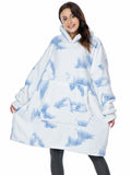 Oversized Hoodies Sweatshirt Women Winter Hoodies Fleece Giant TV Blanket With Sleeves Pullover Oversize Women Hoody Sweatshirts - Livefree