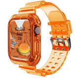 silicone Strap for Apple Watch 8 Band 45MM 41 42 mm 40 44 38mm Transparent Correa Sport loop wrist Iwatch Series 8 7 6 se 5 4 3 - Livefree