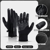 Hot Sale Winter Outdoor Sports Running Glove Warm Touch Screen Gym Fitness Full Finger Gloves For Men Women Knitted Magic Gloves - Livefree