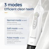 Oral Irrigator USB Rechargeable Water Flosser Portable Dental Water Jet 300ML Water Tank Waterproof Teeth Cleaner - Livefree