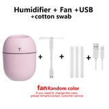 200ML Mini Ultrasonic Air Humidifier Romantic Light USB Essential Oil Diffuser Car Purifier Aroma Anion Mist Maker With LED Lamp - Livefree