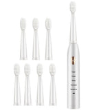 Powerful Ultrasonic Sonic Electric Toothbrush USB Charge Rechargeable Tooth Brush Washable Electronic Whitening Teeth Brush J110 - Livefree