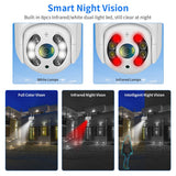 Hiseeu 8MP 4K WIFI IP Camera Outdoor Security Night Vision 1080P 3MP 5MP Wireless Video Surveillance Cameras Human Detect iCsee - Livefree