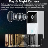 Wireless Doorbell WiFi Outdoor HD Camera Security Door Bell Night Vision Video Intercom Voice Change For Home Monitor Door Phone - Livefree