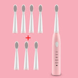 Powerful Ultrasonic Sonic Electric Toothbrush USB Charge Rechargeable Tooth Brush Washable Electronic Whitening Teeth Brush J110 - Livefree