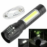 Flashlight Strong Light Rechargeable Zoom Giant Bright Xenon Special Forces Home Outdoor Portable Led Luminous Flashlight - Livefree