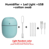 200ML Mini Ultrasonic Air Humidifier Romantic Light USB Essential Oil Diffuser Car Purifier Aroma Anion Mist Maker With LED Lamp - Livefree