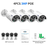Hiseeu 5MP 3MP Audio IP Security Surveillance Camera POE H.265 Outdoor Waterproof IP66 CCTV Camera P2P Video Home for POE NVR - Livefree