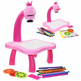 Children Led Projector Art Drawing Table Toys Kids Painting Board Desk Arts Crafts Educational Learning Paint Tools Toy for Girl - Livefree
