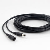 DC12V Power Extension Cable 2.1*5.5mm Connector Male To Female For CCTV Security Camera Black Color 16.5Feet 5M 10m power cable - Livefree