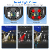 Hiseeu 4K 8MP Smart Wifi PTZ Camera 5x Digital Zoom AI Human Detection ONVIF Wireless CCTV IP Camera Home Security Protection - Livefree