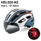 NEWBOLER Cycling Helmet Man Women LED Light Helmet Road Mountain Bike Helmet Lens For Riding Bicycle Sports Skateboard Scooter - Livefree