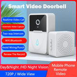 Wireless Doorbell WiFi Outdoor HD Camera Security Door Bell Night Vision Video Intercom Voice Change For Home Monitor Door Phone - Livefree