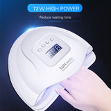 Nail Dryer LED Nail Lamp UV Lamp for Curing All Gel Nail Polish With Motion Sensing Manicure Pedicure Salon Tool - Livefree