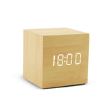 Alarm Clock LED Wooden Watch Table Voice Control Digital Wood Despertador USB/AAA Powered Electronic Desktop Clocks - Livefree
