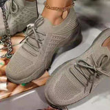 Sneakers Shoes 2022 Fashion Lace Up Platform Shoes for Women's Summer Plus Size Flat Mesh Sports Shoes Woman Vulcanize Shoes - Livefree