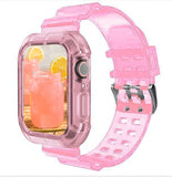 silicone Strap for Apple Watch 8 Band 45MM 41 42 mm 40 44 38mm Transparent Correa Sport loop wrist Iwatch Series 8 7 6 se 5 4 3 - Livefree