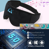 New 3D wireless music headphone sleep breathable smart eye mask Bluetooth headset call with mic for ios Android mac Dropshipping - Livefree