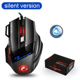 Ergonomic Wired Gaming Mouse LED 5500 DPI USB Computer Mouse Gamer RGB Mice X7 Silent Mause With Backlight Cable For PC Laptop - Livefree