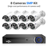 16CH 5MP 4K POE Security Surveillance Camera System Kit Colorful Night Vision Audio Recorder 8MP IP Camera CCTV Video NVR Set