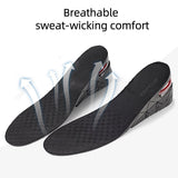 3-9cm Invisible Height Increase Insole Cushion Height Adjustable Shoe Heel insoles Insert Taller Support Absorbant Foot Pad - Livefree