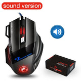 Ergonomic Wired Gaming Mouse LED 5500 DPI USB Computer Mouse Gamer RGB Mice X7 Silent Mause With Backlight Cable For PC Laptop - Livefree