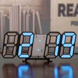 Nordic Digital Alarm Clocks Wall Clocks Hanging Watch Snooze Table Clocks Calendar Thermometer Electronic Clock Digital Clocks - Livefree