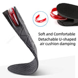 3-9cm Invisible Height Increase Insole Cushion Height Adjustable Shoe Heel insoles Insert Taller Support Absorbant Foot Pad - Livefree